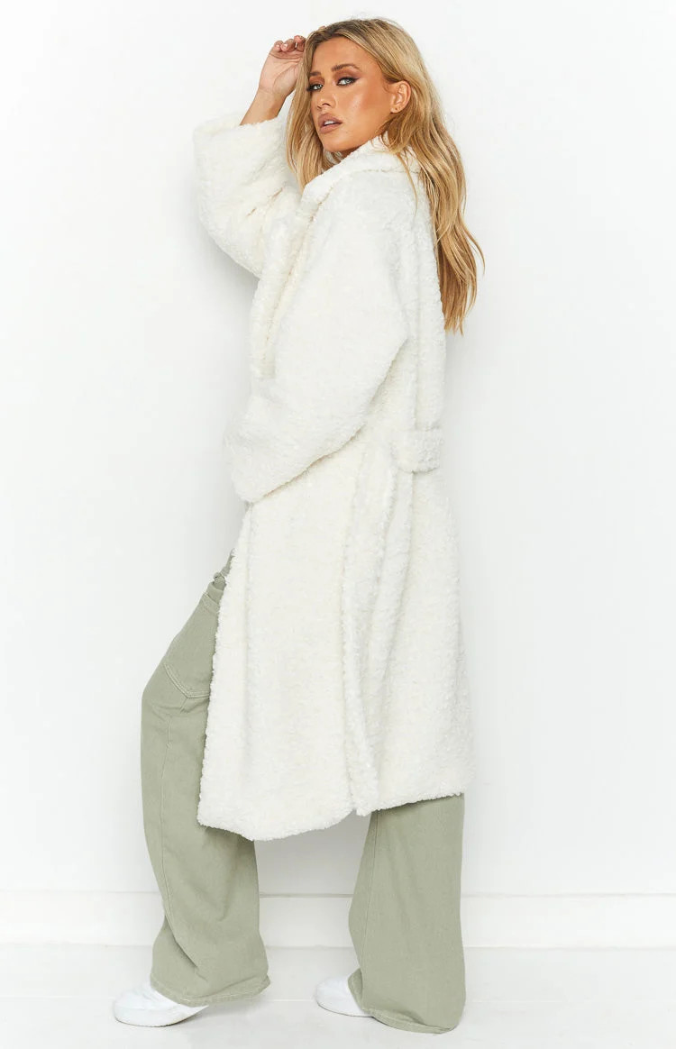 Harlen White Teddy Coat | Beginning Boutique (US)