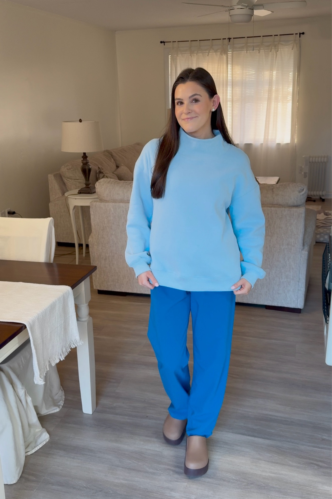 Amazon sweatshirt!!!🩵 I got a size small for reference and it fits oversized!!