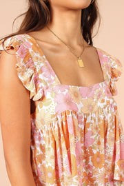 Lucas Frill Detail Top - Orange | Petal & Pup (US)