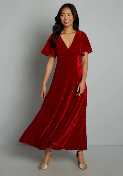 Captivating Charisma Velvet Maxi Dress | ModCloth