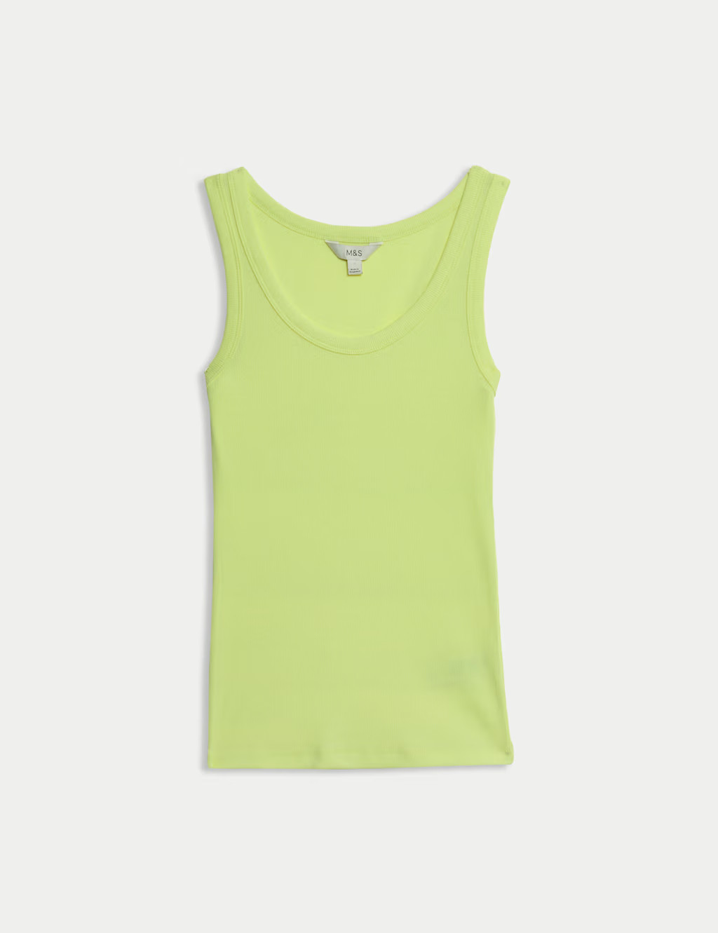 Cotton Rich Ribbed Slim Fit Vest Top | Marks & Spencer (UK)