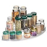 iDesign Linus Plastic Stadium Spice Racks, 3-Tiered Corner Organizer for Kitchen, Pantry, Bathroom,  | Amazon (US)