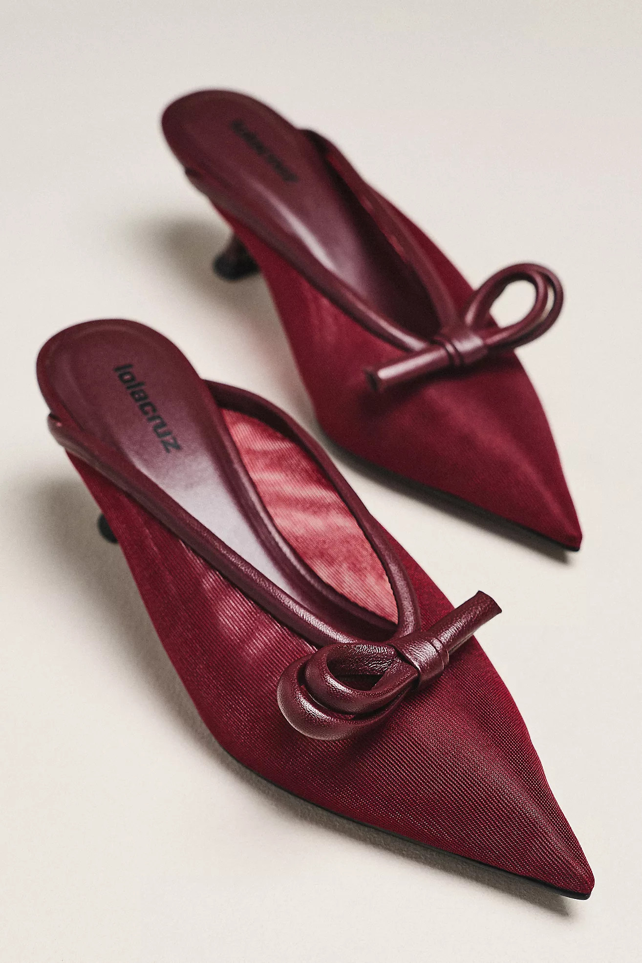 Lola Cruz Bow Mule Heels | Anthropologie (US)