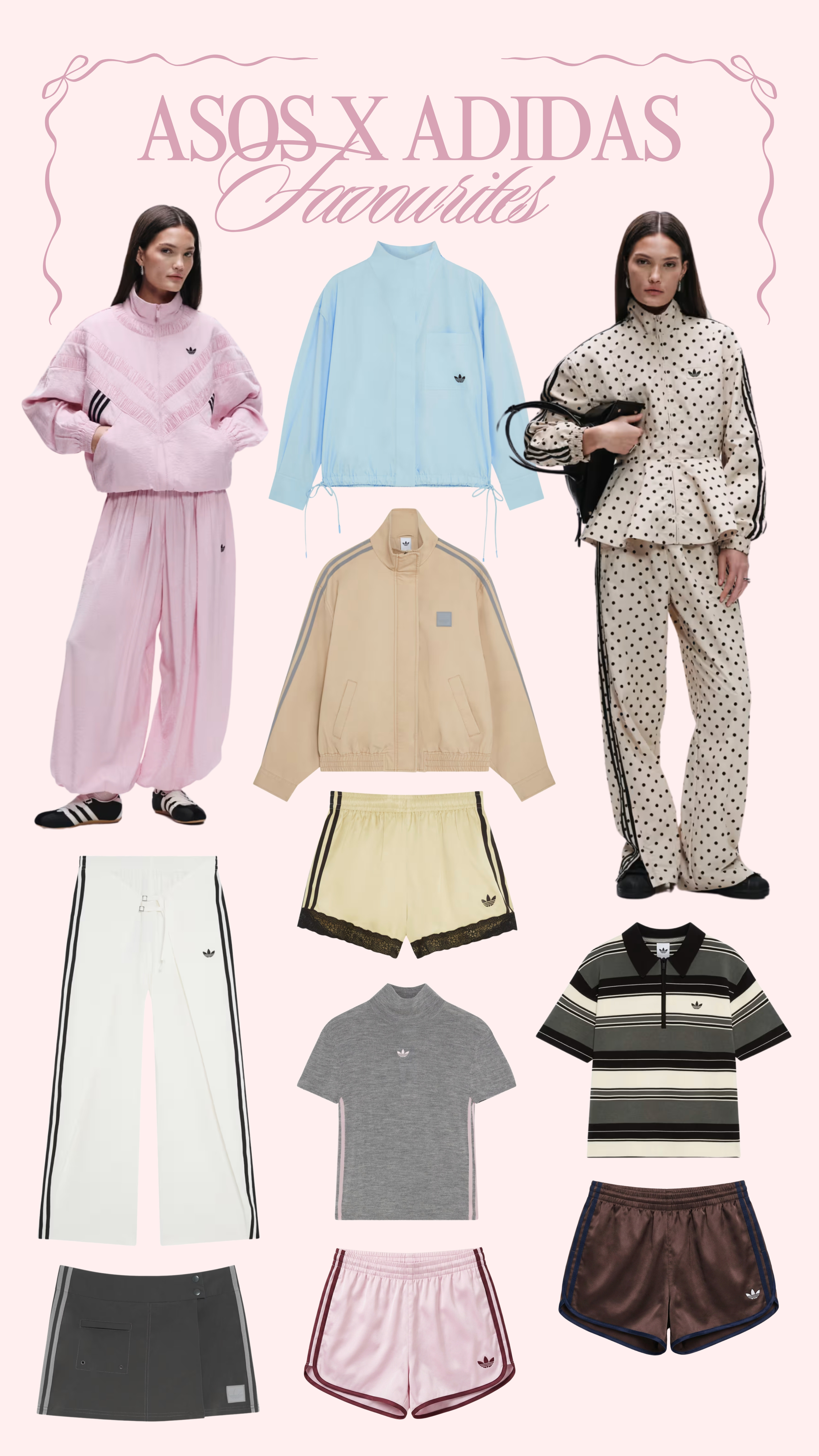ASOS X Adidas faves 🩷✨

polka dot, tracksuit, track bottoms, joggers, shorts, gym wear, athleisure, mini skirt, spring style, spring outfits, summer outfits, high neck, funnel neck 

 

#LTKuk #LTKspring #LTKsummer