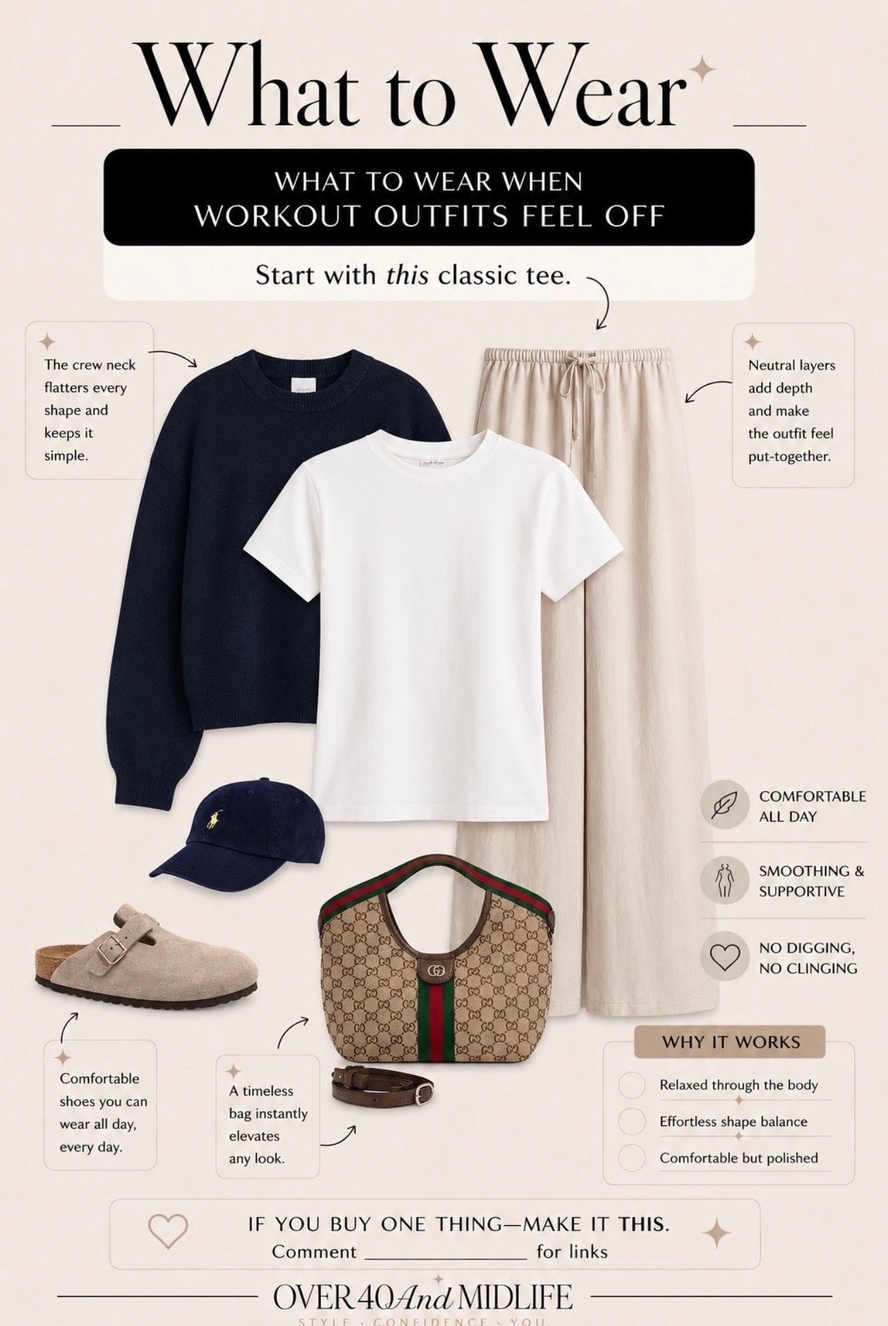 ✨Tap the bell, save and ❤️ for over 40 fashion, midlife style, midsize fashion and luxury looks for less. 

Summer-to-fall outfits are my favorite because they feel effortless, comfortable, and still pulled together. 🤍
A simple tee, relaxed pants, cozy layers, and accessories that elevate without trying too hard… that’s the kind of outfit formula I keep reaching for lately. ✨

👑"Helping you look good, feel good!" - Lindsey Denver

#LTKOver40 #LTKMidsize #LTKPlusSize

Comment SHOP below to receive a DM with the link to this post on my LTK ⬇ https://liketk.it/6c8w2 ltkover40 ltkplussize trgtdealday2022 walmart_july2022 ltkmidsize