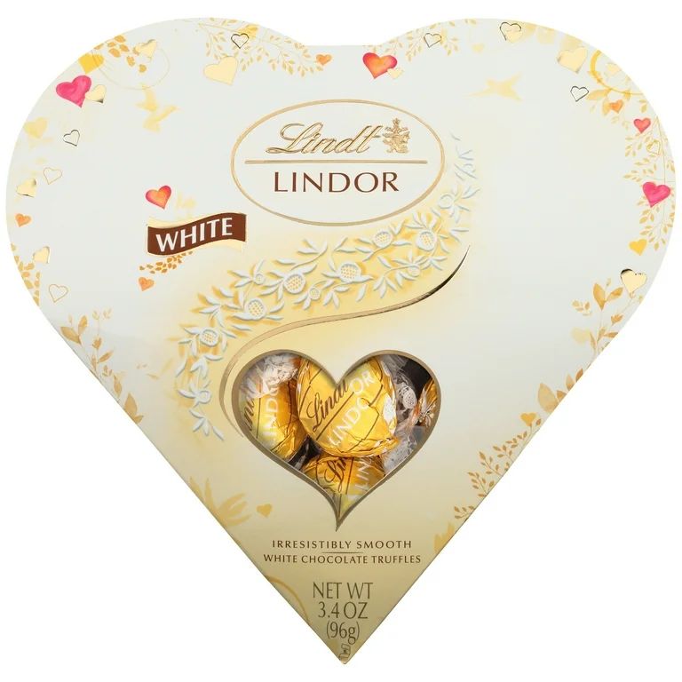 Lindt LINDOR White Chocolate Truffles Heart, 3.4 oz. | Walmart (US)