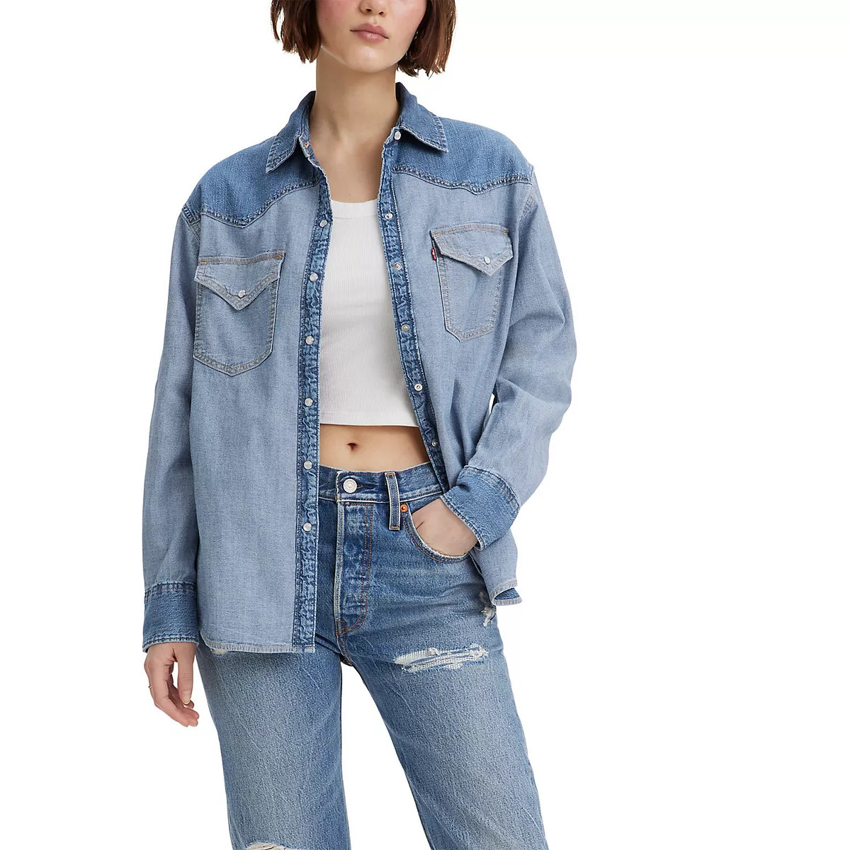 Women's Levi's® Dylan Relaxed Western Top | Kohl's