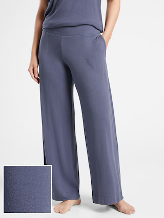 Well Rested Rib Sleep Wide Leg Pant | Athleta