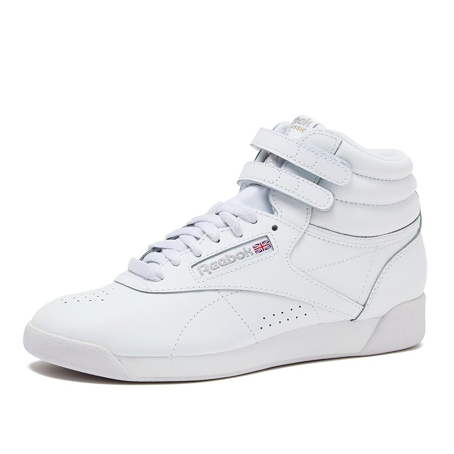 Reebok Women's Freestyle Hi High Top Sneakers, Black Or White Basketball and Tennis Shoes | Amazon (US)