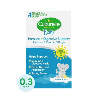 Culturelle Baby Immune + Digestive Support Probiotic Drops for Infants & Newborns - 0.3 fl oz | Target
