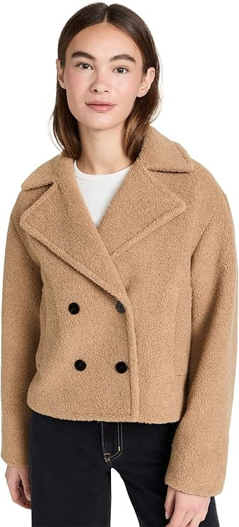 Theory Women's Faux Fur Peacoat | Amazon (US)