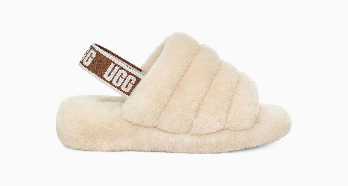 Fluff Yeah Slide Sandal Natural | UGG | UGG (US)