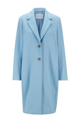 BOSS - Formal coat in stretch twill | Hugo Boss (UK)