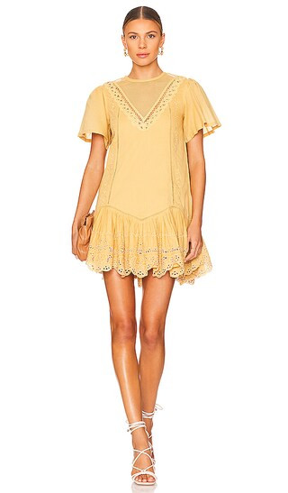 Zaza Mini Dress in Golden Spice | Revolve Clothing (Global)