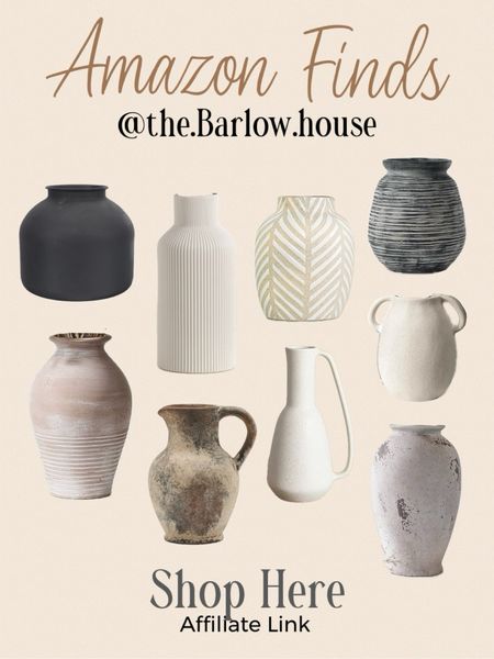 Amazon Home Finds 

Vases 
Amazon finds 
Home decor 
Cream vase 
Black vases
Ceramic vases
Country vases
Stoneware vases 
Shelf vases 
White vases 

#LTKfindsunder50 #LTKstyletip #LTKhome