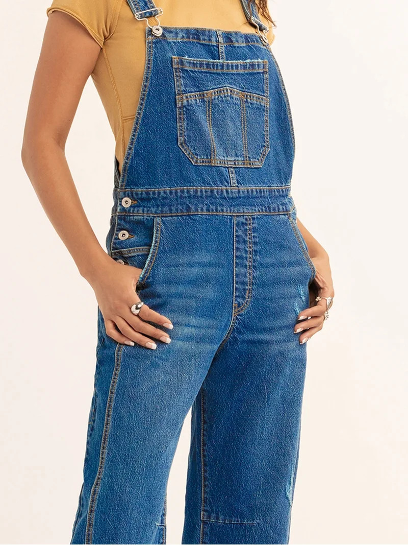 Jessica Simpson Women's Overall Barrel Leg, Sizes XS-XL | Walmart (US)