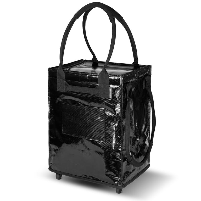 CleverMade 62L Collapsible Rolling Tote Cart, Black | Walmart (US)