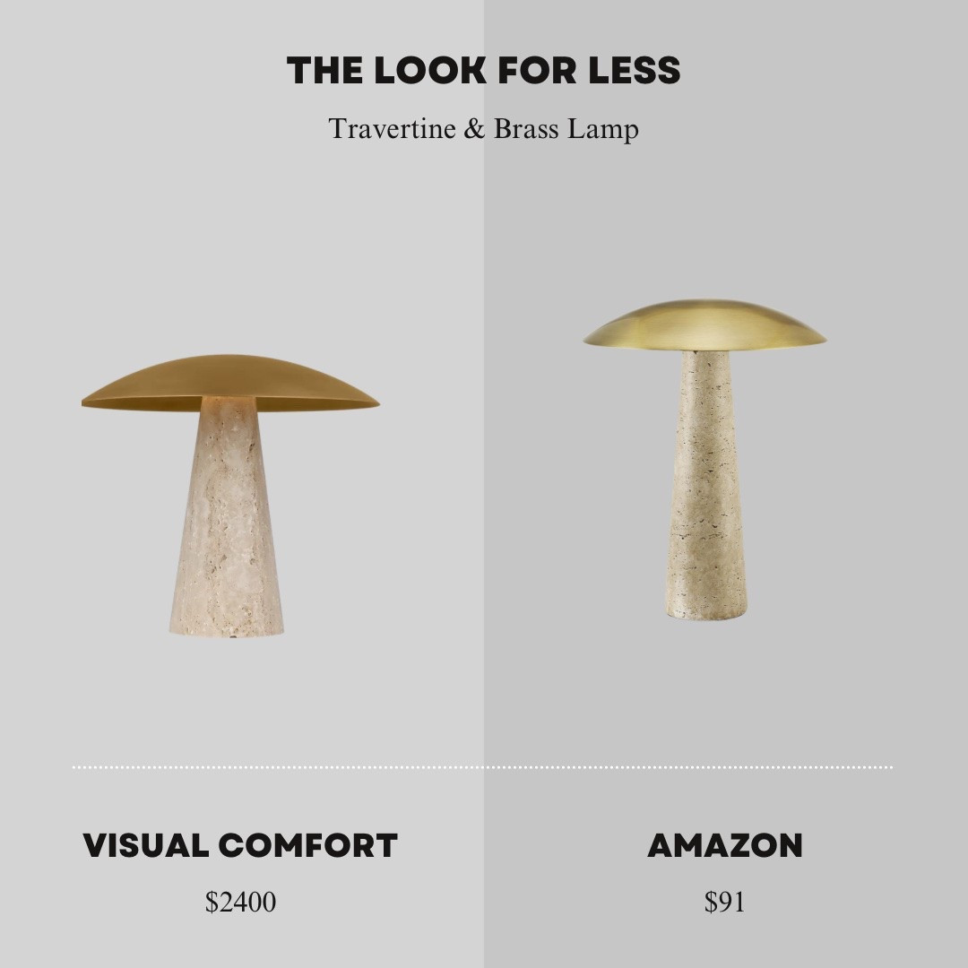 The look for less , Travertine & Brass Lamp
Link for Amazon lamp in the comment

#LTKHome
