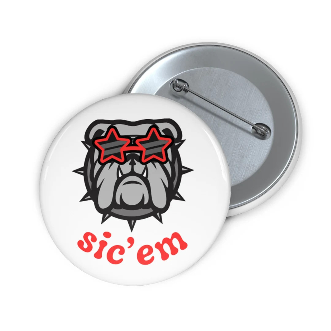 Bulldog With Star Sunglasses Groovy Sic' Em Game Day - Etsy | Etsy (US)