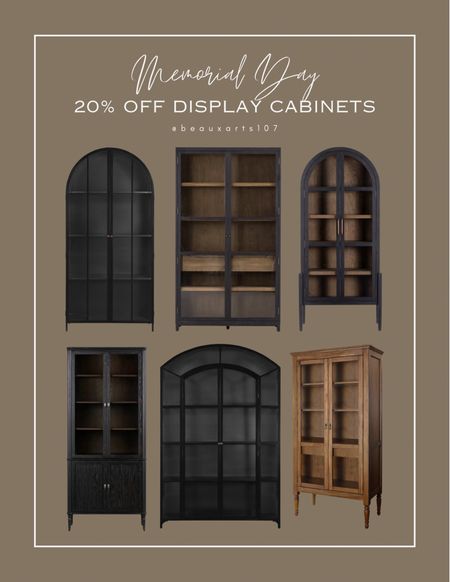 20% off on these gorgeous display cabinets! 

#LTKSaleAlert #LTKHome #LTKStyleTip