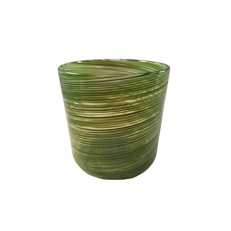 Short Round Glass, Pea Green | Paloma & Co.