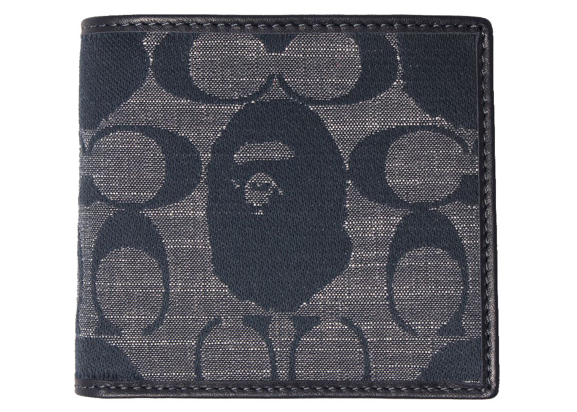 Women's Coach x BAPE Coin Wallet in Navy Blue | StockX