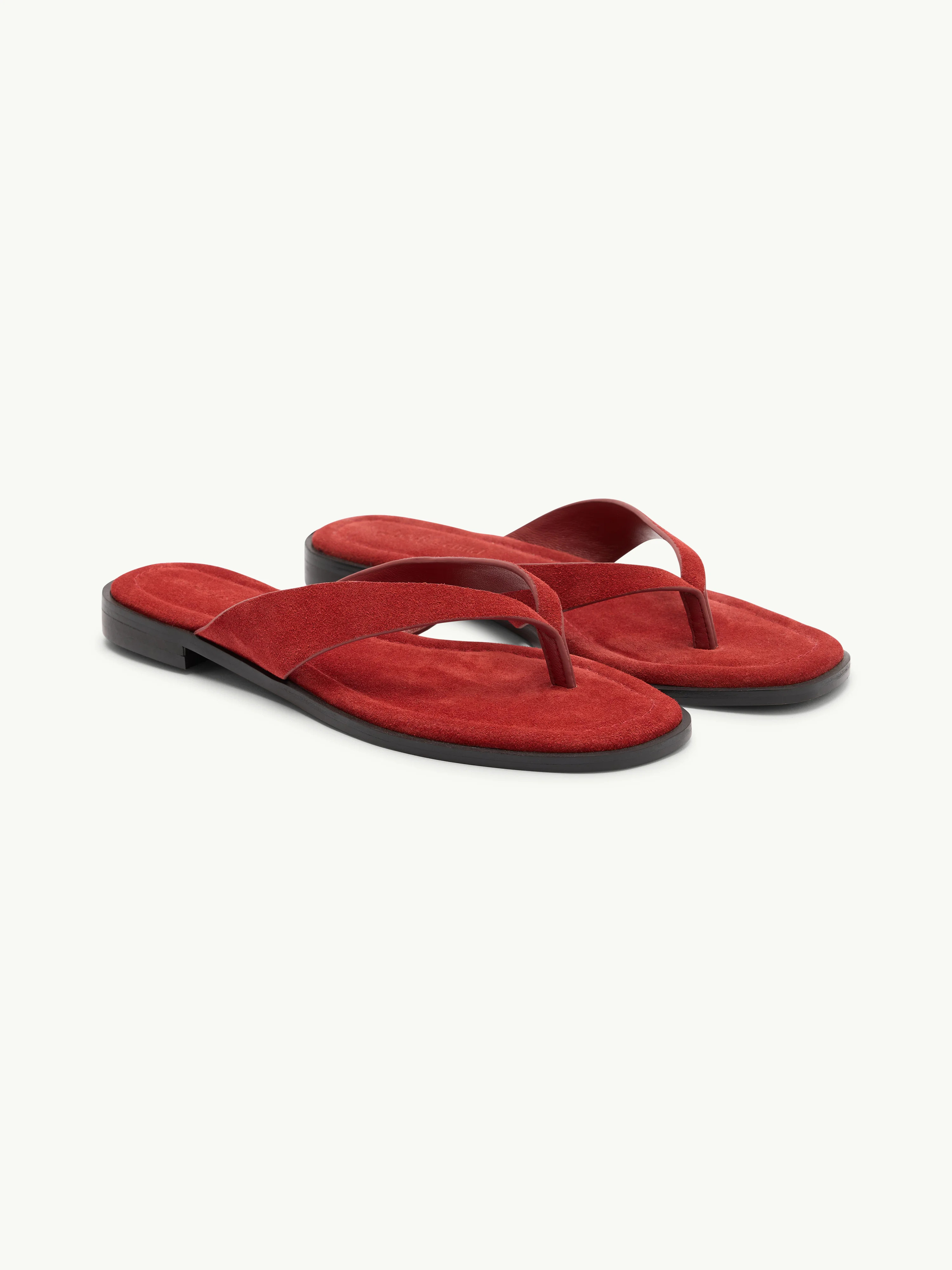 Red Suede Flip Flops | Nobody's Child