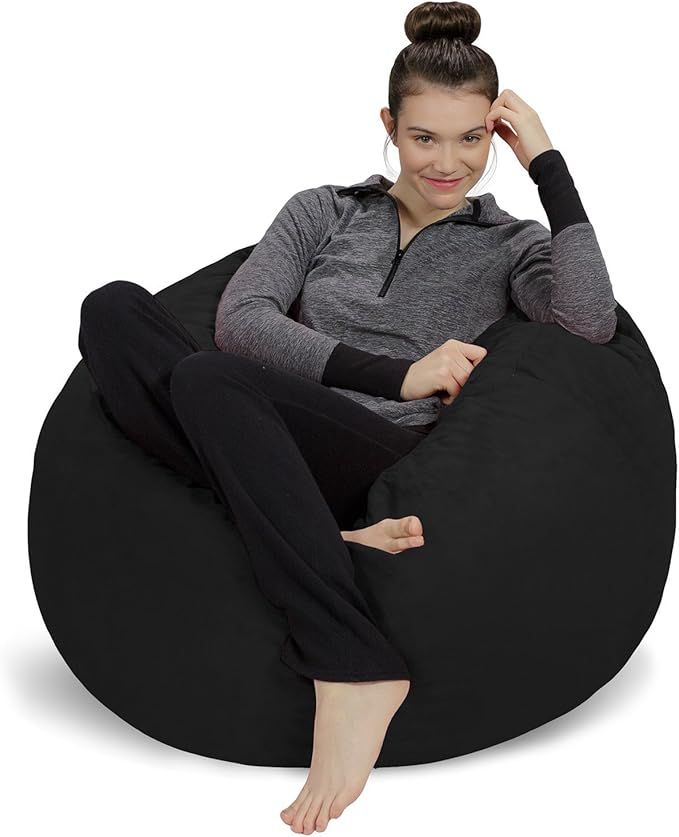 Sofa Sack - Plush, Ultra Soft Bean Bag Chair - Memory Foam Bean Bag Chair with Microsuede Cover -... | Amazon (US)