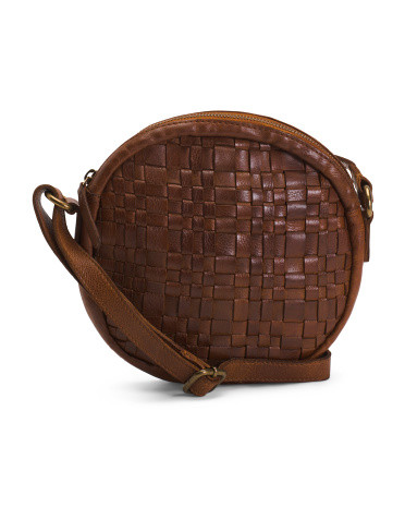 Leather Round Crossbody | TJ Maxx