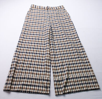Antonio Melani x Jennifer Sumko Amelia Plaid High Rise Pant CD4 Toffee Size 12 | eBay | eBay US