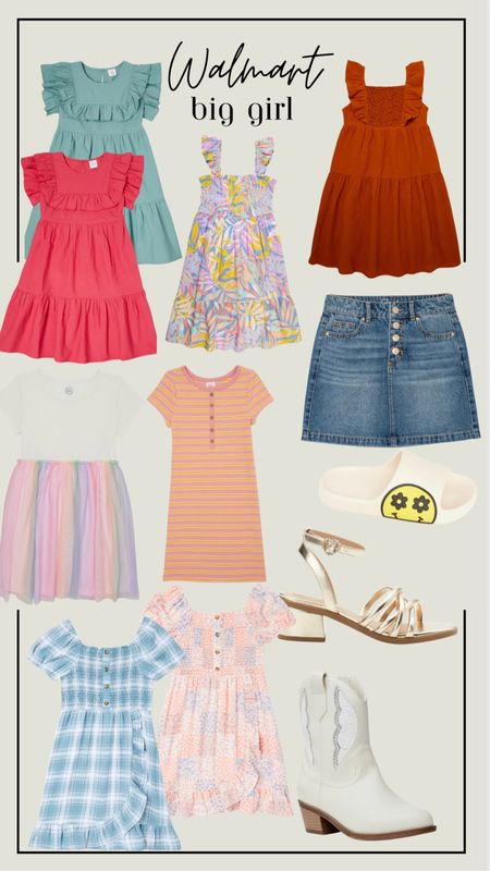 Walmart big girl clothes. Dresses skirt denim boots shoes

#LTKstyletip #LTKsalealert #LTKkids