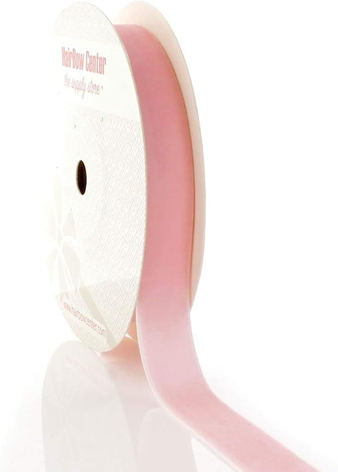 HBC 5/8" Velvet Ribbon 123 Pearl Pink 5 Yard | Amazon (US)