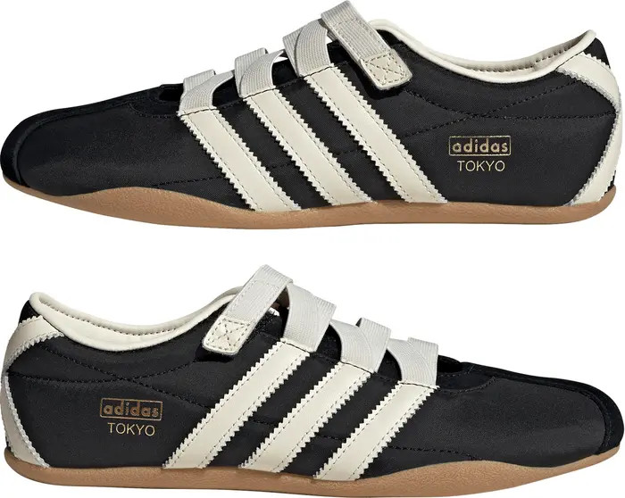 adidas Tokyo Sneakerina in Cream White/Red/Gold Met. at Nordstrom, Size 9.5 | Nordstrom