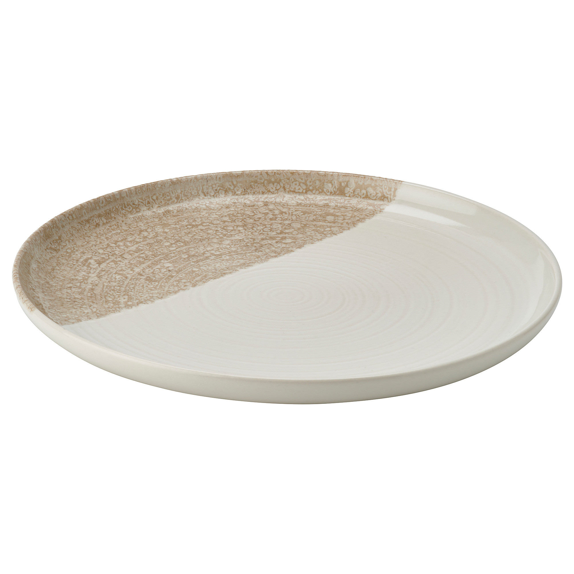 KRUSTISTEL Plate, patterned/light beige, 10 " | IKEA US