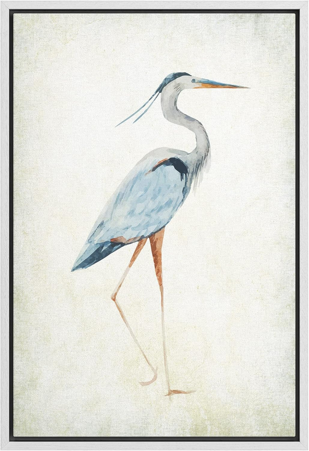 Amazon.com: wall26 - Framed Canvas Wall Art - Heron Bird - Wild Animal - Gallery Wrap Modern Home... | Amazon (US)