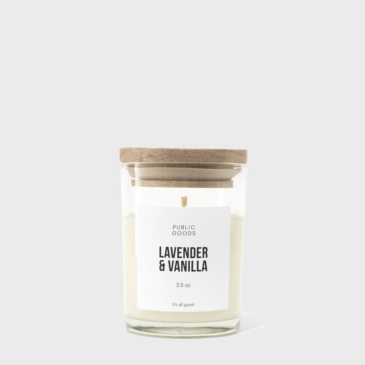 Lavender & Vanilla Soy Candle (3.5oz) | Public Goods