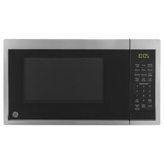0.9 cu. ft. 900-Watt Countertop Microwave in Stainless Steel | The Home Depot