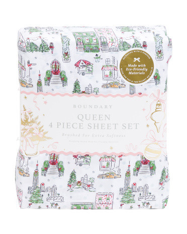 Nyc Christmas Sheet Set | TJ Maxx