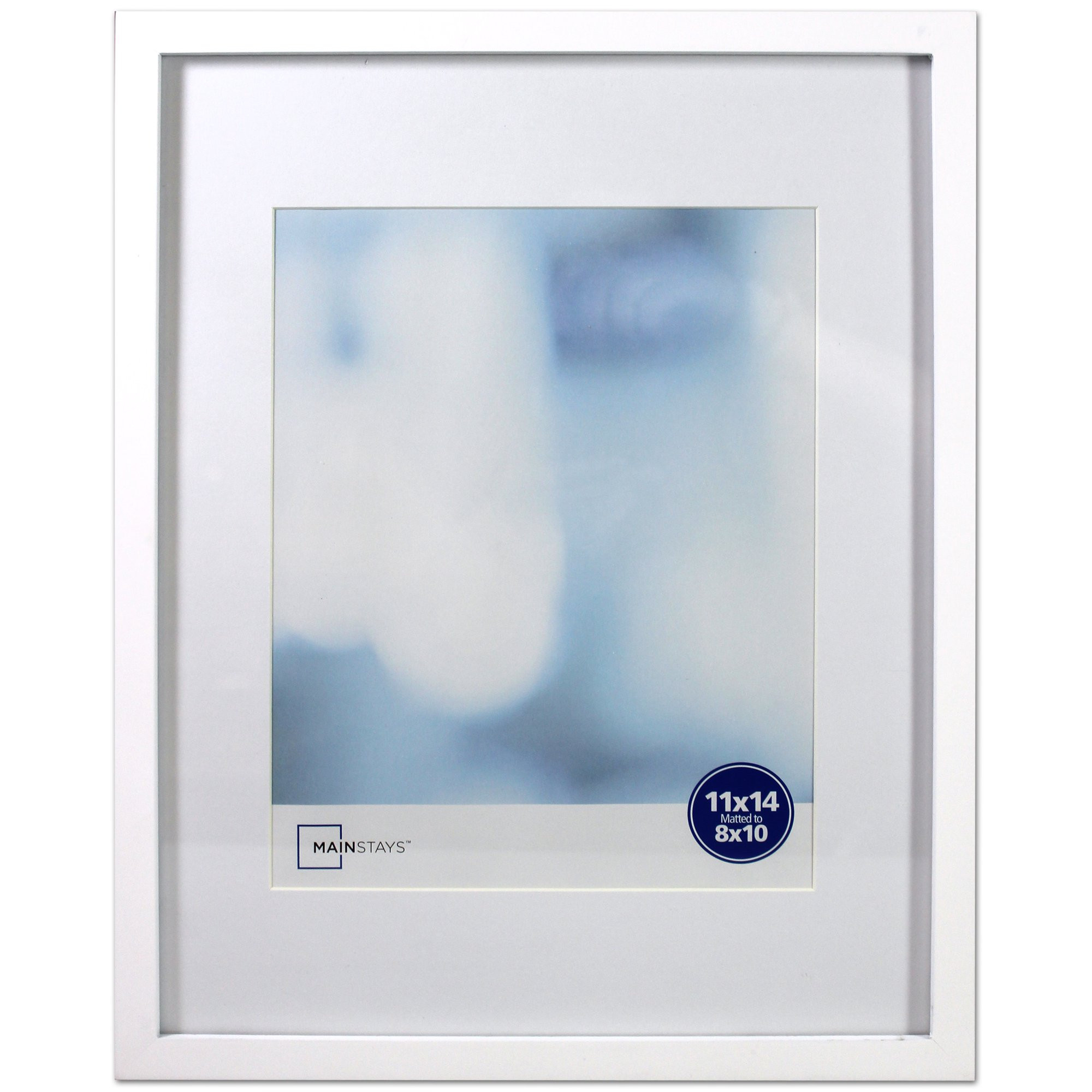 Mainstays 11x14 Matted to 8x10 Linear Frame, White | Walmart (US)