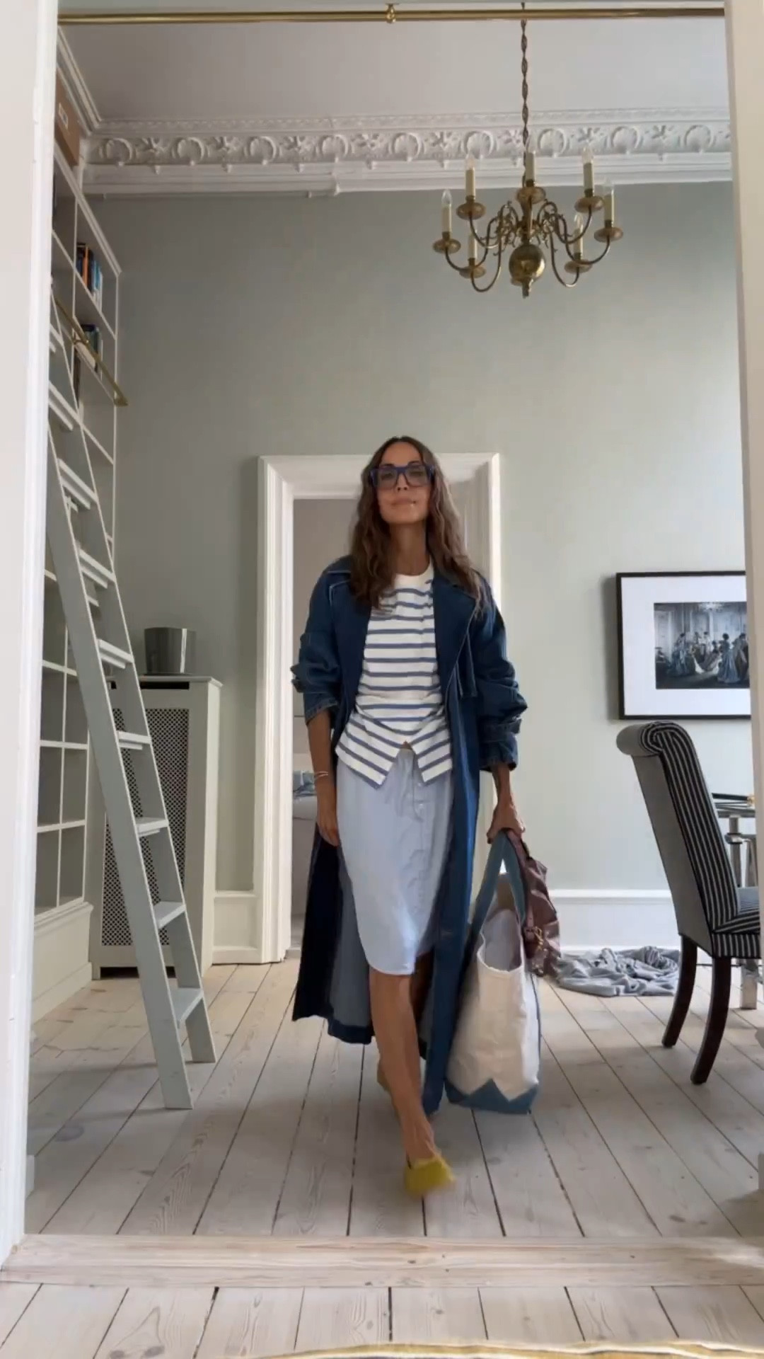 there's a new denim trench in town 😉
shirt, skirt and trench - baum und pferdgarten 
shoes - freda salvador 
bracelet - kinraden
bag - vintage fendi from @hollyclosetcase and l.l.bean

#LTKItBag #LTKStyleTip #LTKVideo