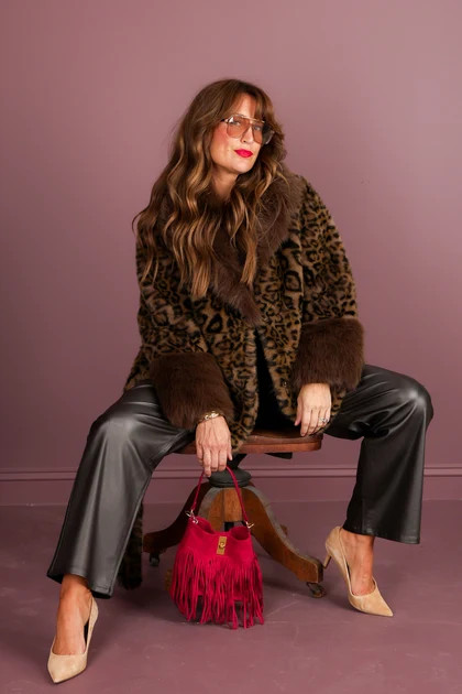 TWT\u00ae Reasons Why Cheetah Fur Long Sleeve Coat | The Willow Tree