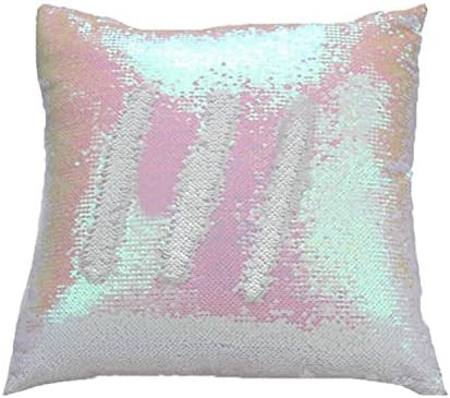 Freestyle Reversible Color Change Sequin Throw Pillow Cases Covers in Two-Tone, 16" X 16", Navy B... | Amazon (US)