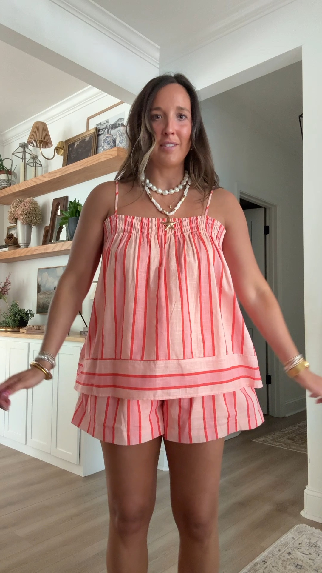 Obsessed with this outfit! Wearing medium. Both could have done a small in shorts 

Shoes are dolce vita

#LTKgrwm #LTKootd #LTKmomlife