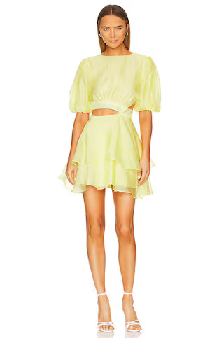 Bardot Enya Organza Mini Dress in Sunshine from Revolve.com | Revolve Clothing (Global)