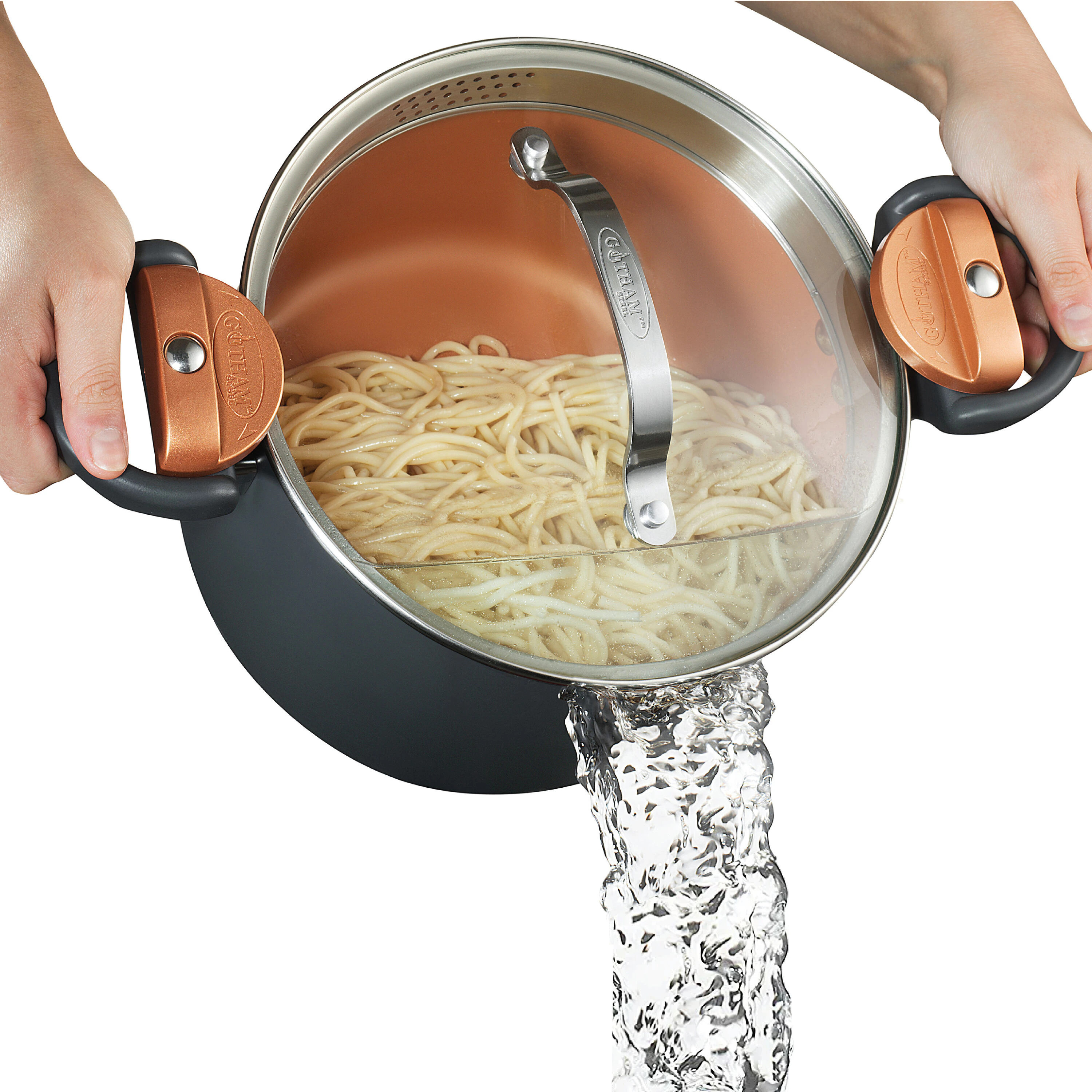 Gotham Steel Copper Series 5-Quart Aluminum Stock pot one_size | 1565 | Lowe's