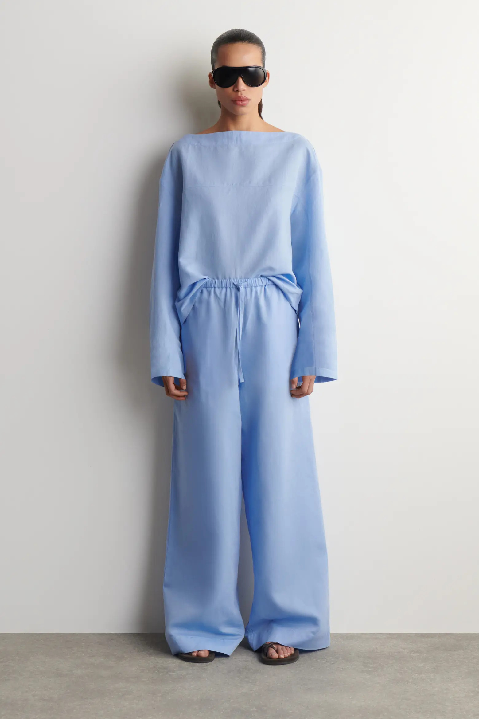 Wide-leg Linen Drawstring Pants (Women) | Nordstrom | Nordstrom