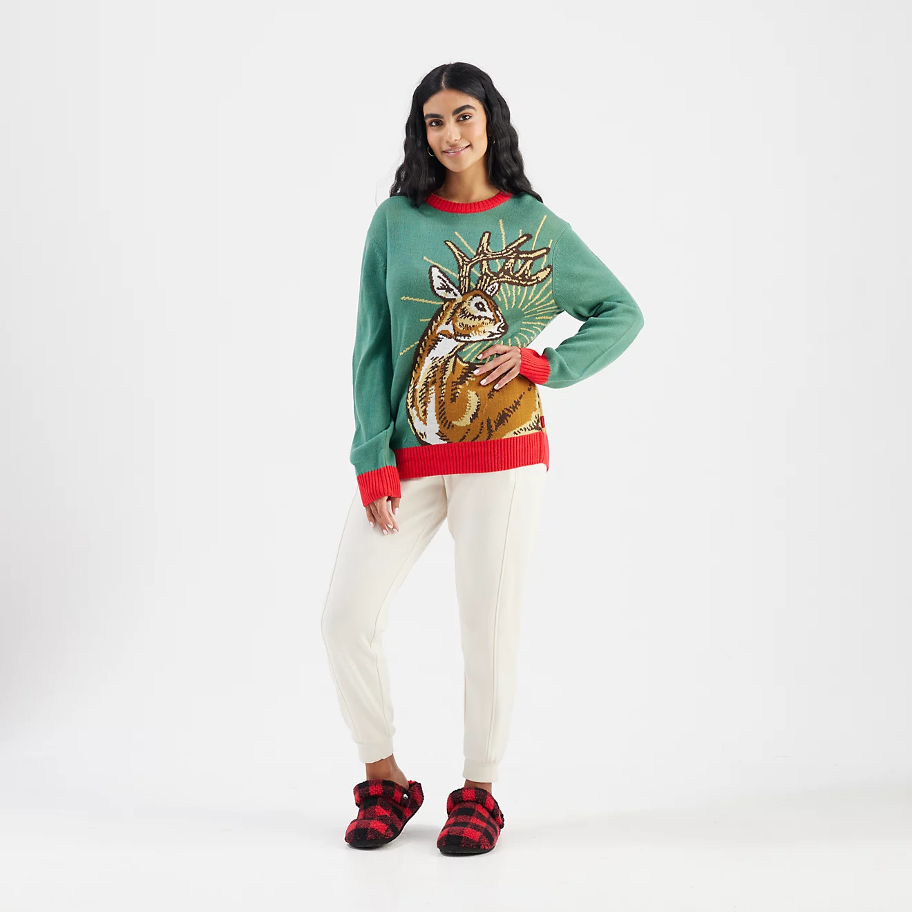 Magellan Outdoors Women's Holiday Reindeer Sweater | Academy Sports + Outdoors