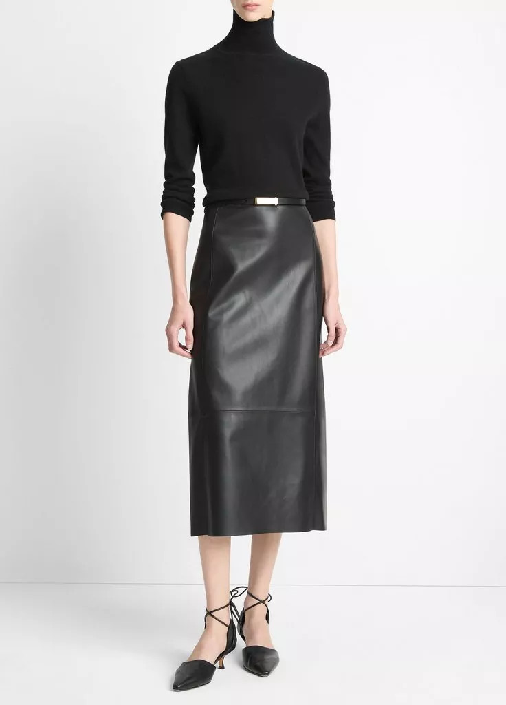 Leather Straight Skirt | Vince LLC