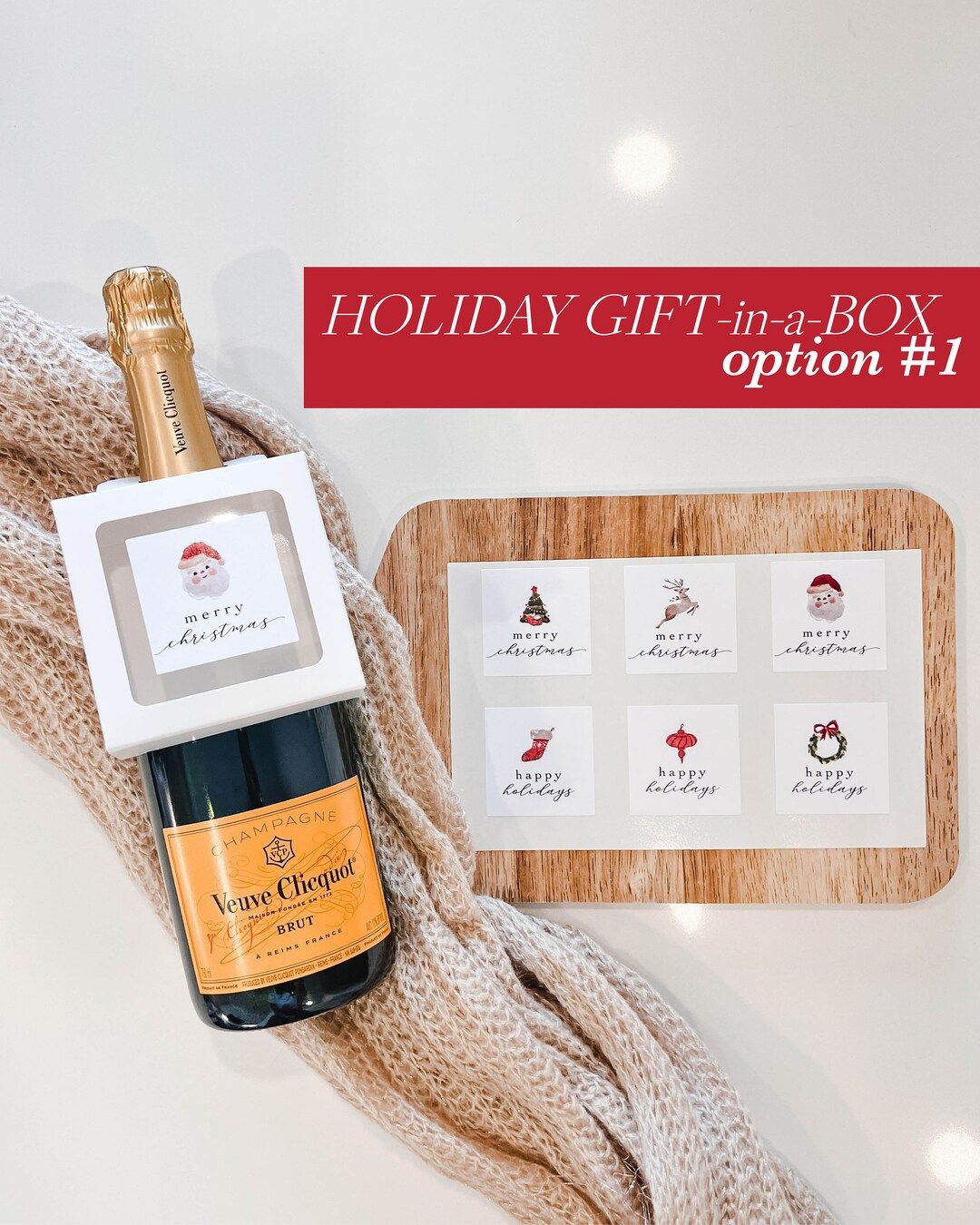 Christmas Wine Bottle Tag | Holiday Gift Box | Wine Gift | Wine Box | Holiday Hostess Gift | Holi... | Etsy (US)