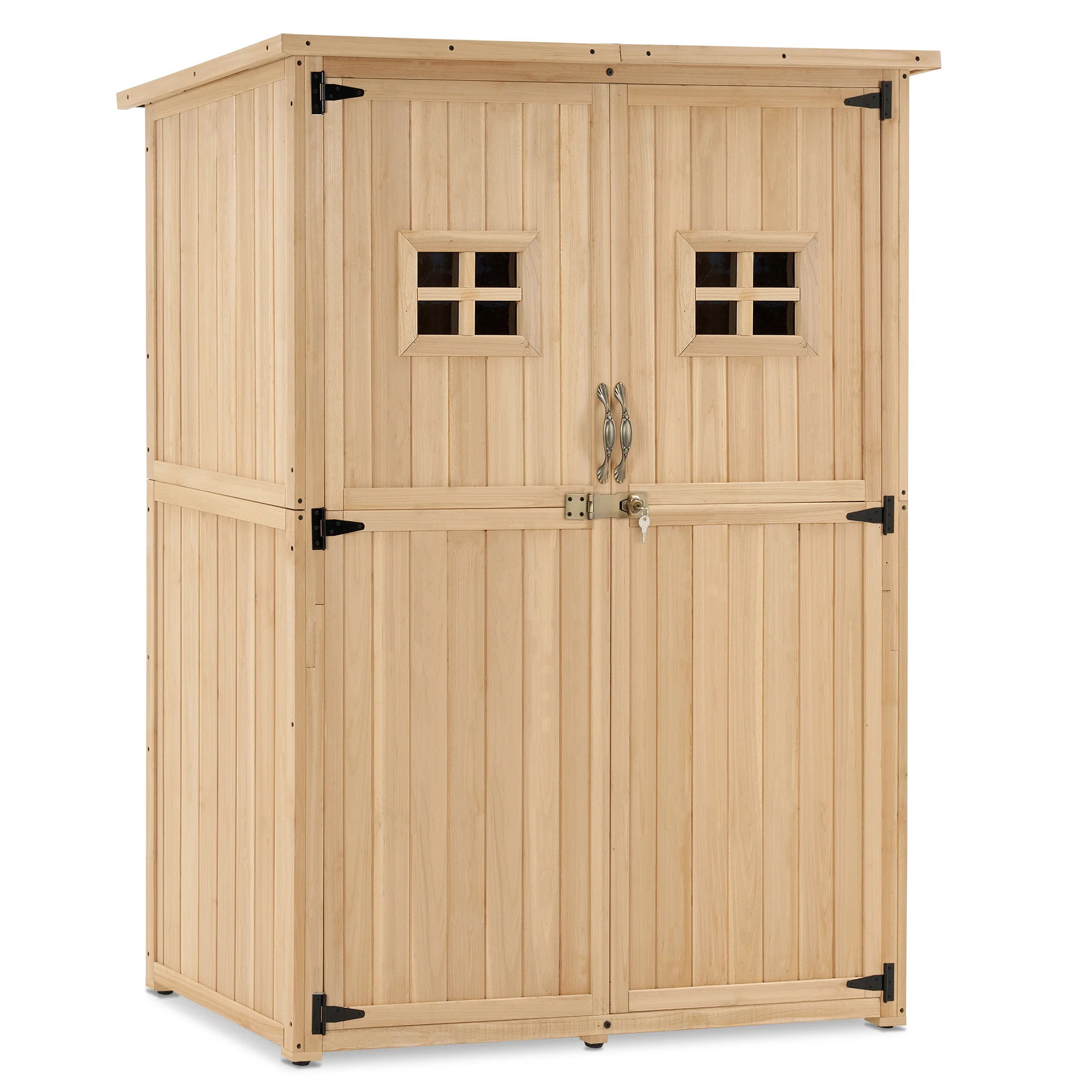 4 ft. W x 2 ft. D Solid Wood Lean-To Tool Shed | Wayfair North America